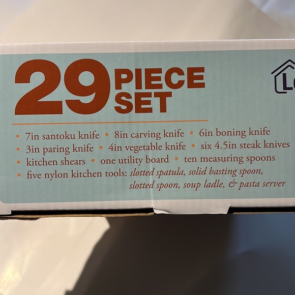 Lexi Home Santoku Knife 29 piece Set Bonus New - Picture 13 of 13